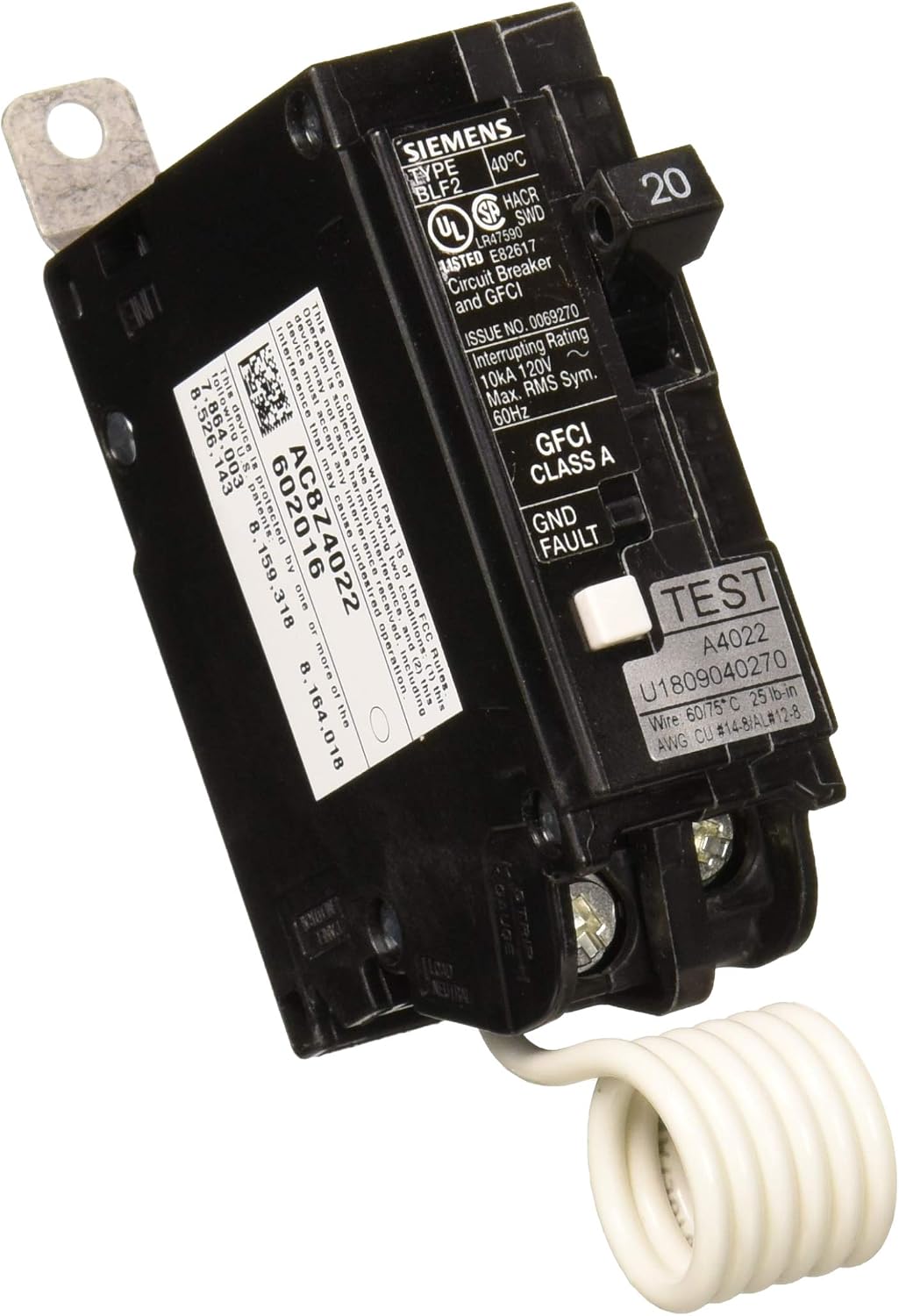 SIEMENS US2:BF120A Circuit Breaker, Black