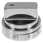Gas Stove Oven Control Knob Replacement for Cooktops, Silver