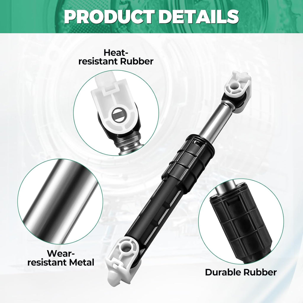 4PCS W11415987 Washer Shock Absorbers Compatible with Whirl-pool for Ma-ytag Washing Machine, Replaces WPW10261492 WPW10312625 4958120 AP6980109 PD00056319