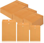 100Pcs Clasp Envelopes, 3 Sizes Paper Envelopes with Clasp Closure