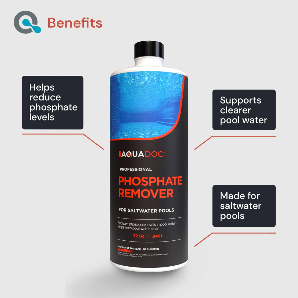 AquaDoc Saltwater Pool Phosphate Remover - Concentrated - 32 oz