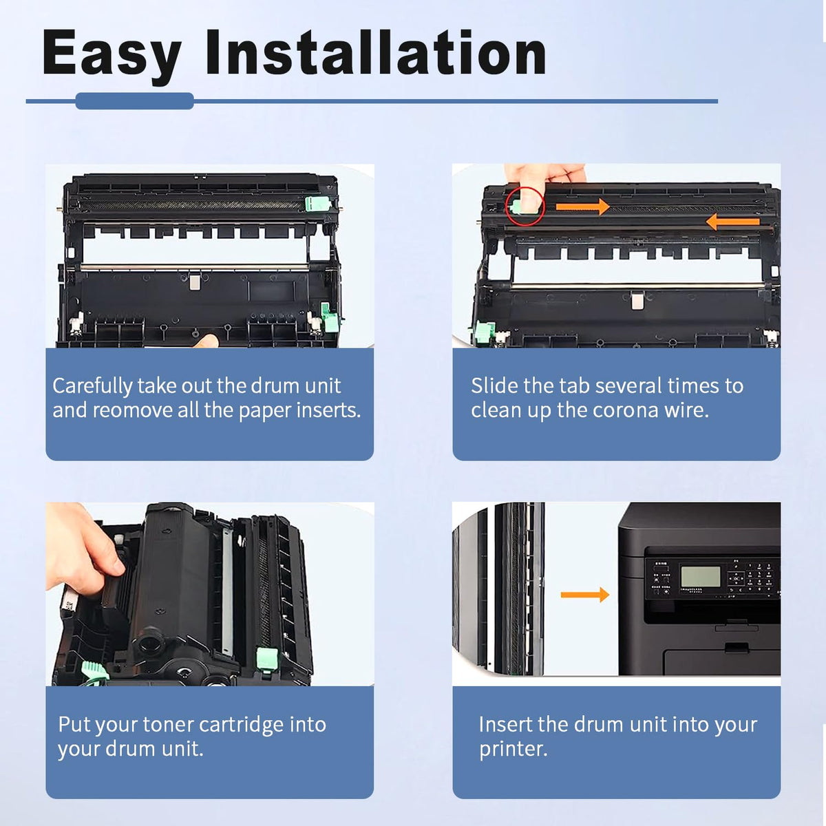 DR730 Compatible Drum Unit (Not Toner) Replacement for Brother DR-730