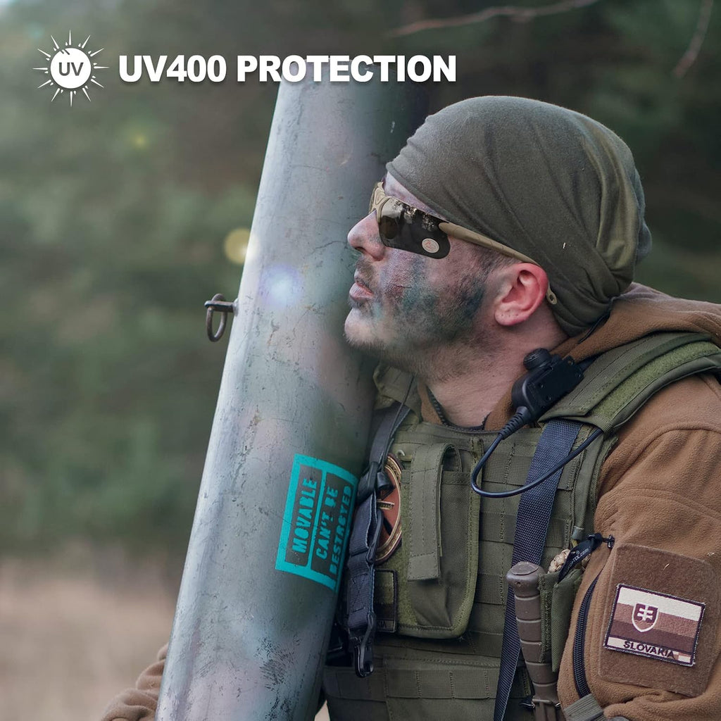 Shooting Glasses with Case-Safety Glasses Anti Fog | Z87.1 Certificated Impact Resistance Safety Glasses for Hunting