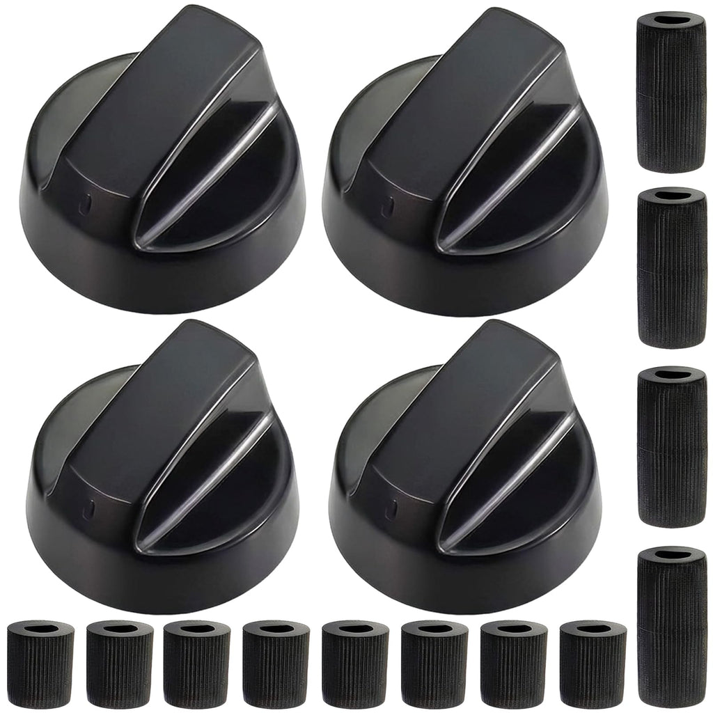 Universal Control Stove Knobs Replacement 4 Pack with 12 Adapters