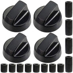 Universal Control Stove Knobs Replacement 4 Pack with 12 Adapters