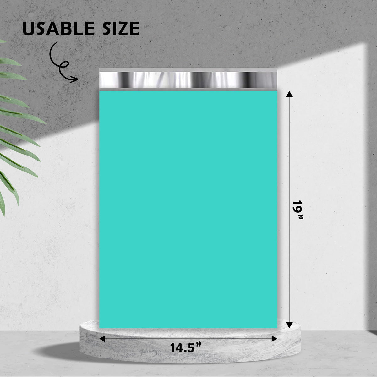 Teal Poly Mailers 14.5x19 100 Pack Self-Seal Shipping Envelopes M7