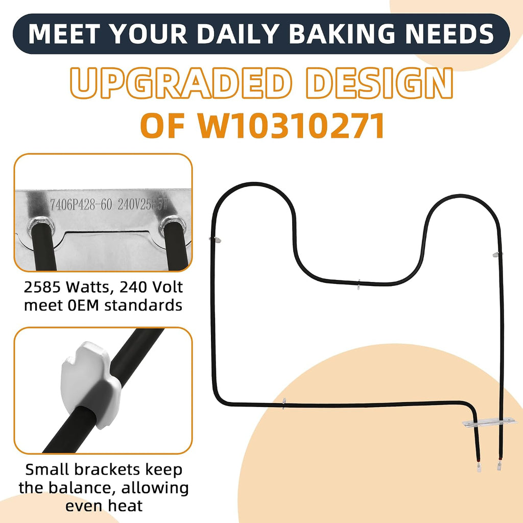 W10310271 Oven Heating Element 7406P428-60 Lower Bake Element