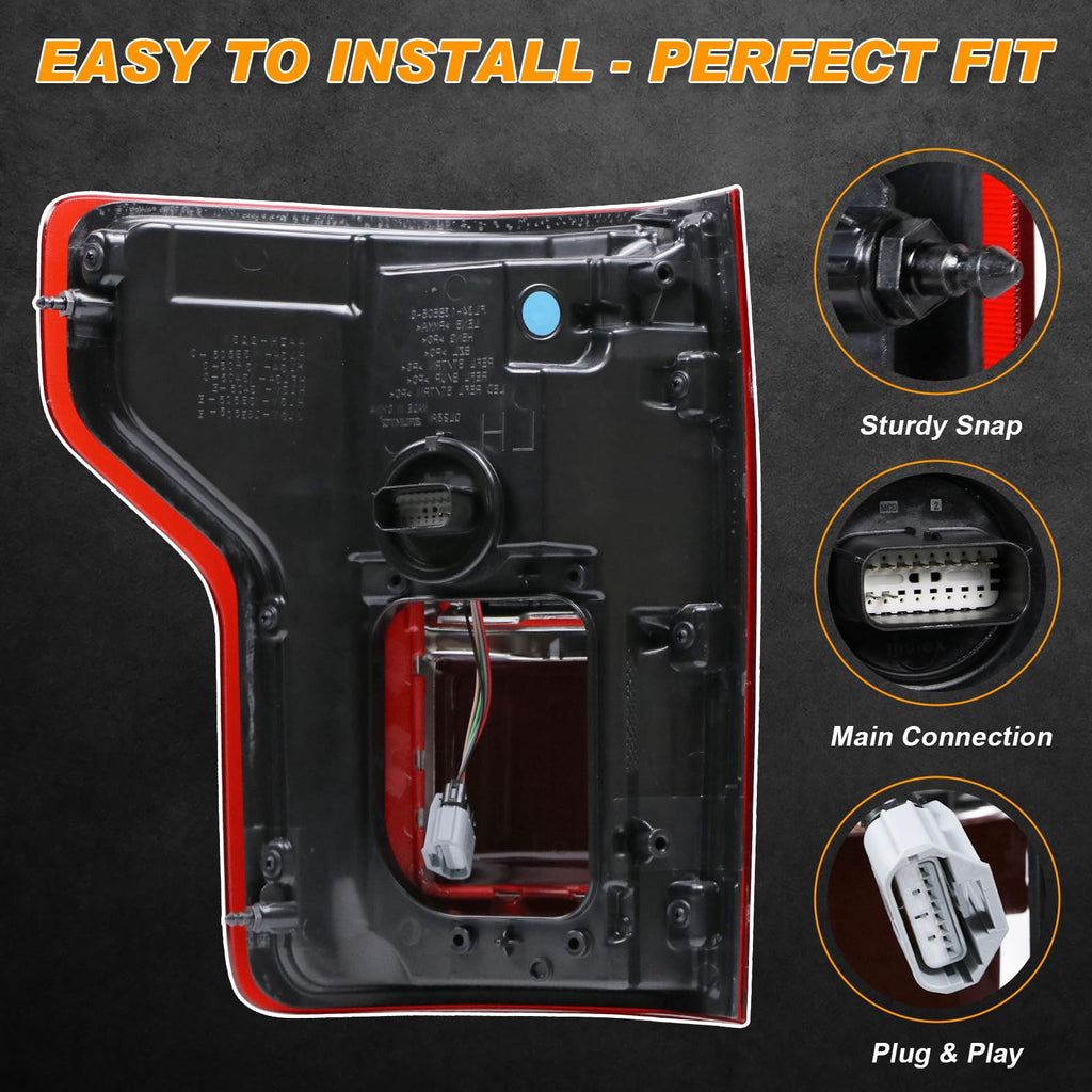 LED Tail Light Fits Ford F150 2015-2017 Left Side Taillight