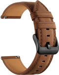 20mm 18mm 22mm Leather Band Compatible with Garmin Vivoactive 5/6/4/3 Watch Bands, Venu 4/Venu 3S/2S, Quick Release