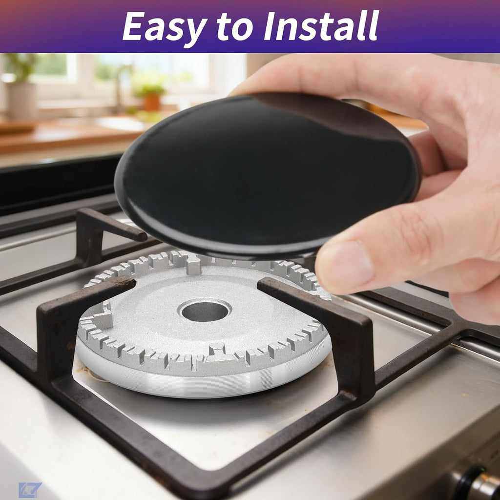 Gas Stove Burner Covers Cooker Hat Set Compatible for SABAF