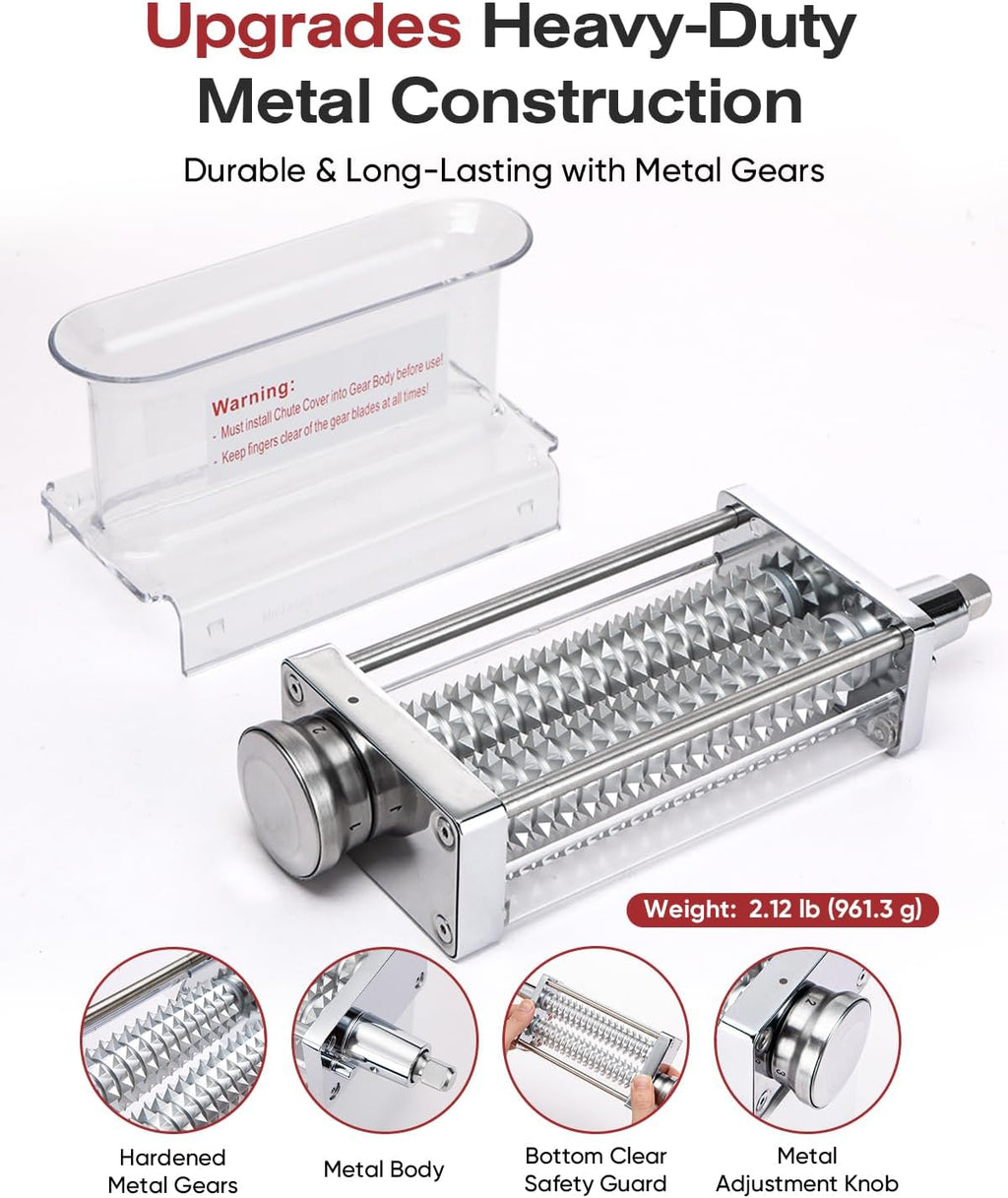 3-Adjust Stainless Steel Meat Tenderizer Attachment for KitchenAid Mixer