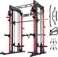M1 Pro Smith Machine Cable Crossover Power Cage Home Gym | Dual 360 Cables, Barbell & Handles, LAT Pulldown, 1850LBS