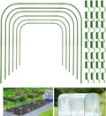 Greenhouse Hoops Grow Tunnel,6 Sets Garden Hoops for Raised Beds, Rust-Free Plant Hoops Frame for Row Cover Plant