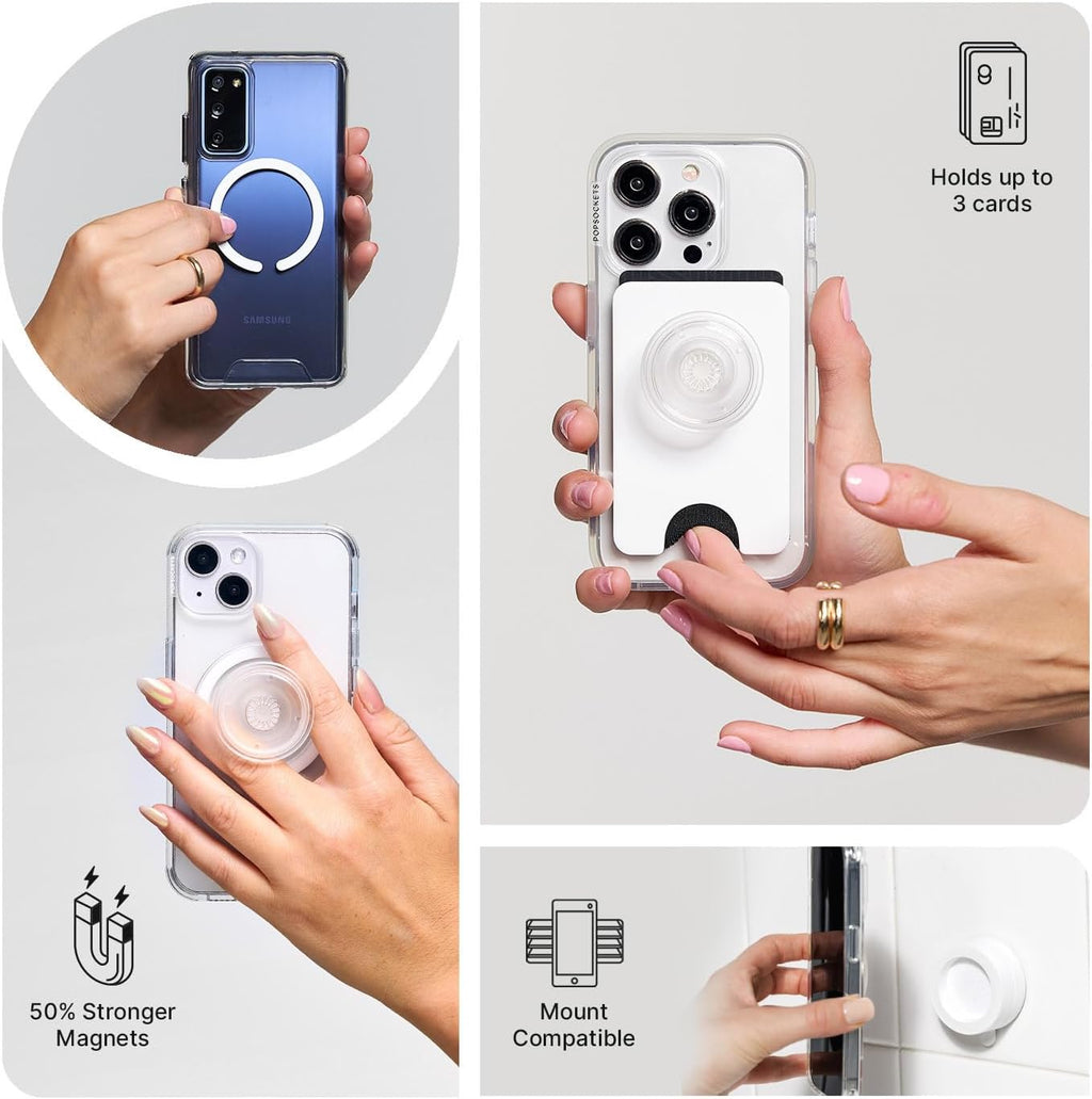 Phone Grip for MagSafe, Magnetic Holder, Phone Stand, Green - Alum Radial Olive