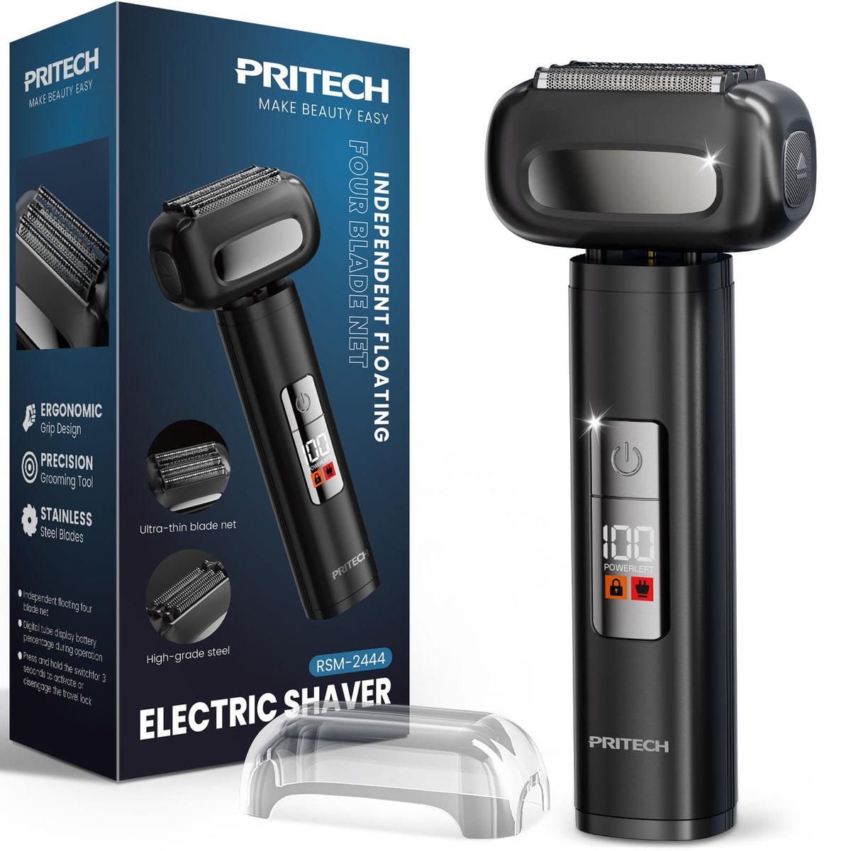 Electric Foil Shaver for Men, Electric Razor for Men Face