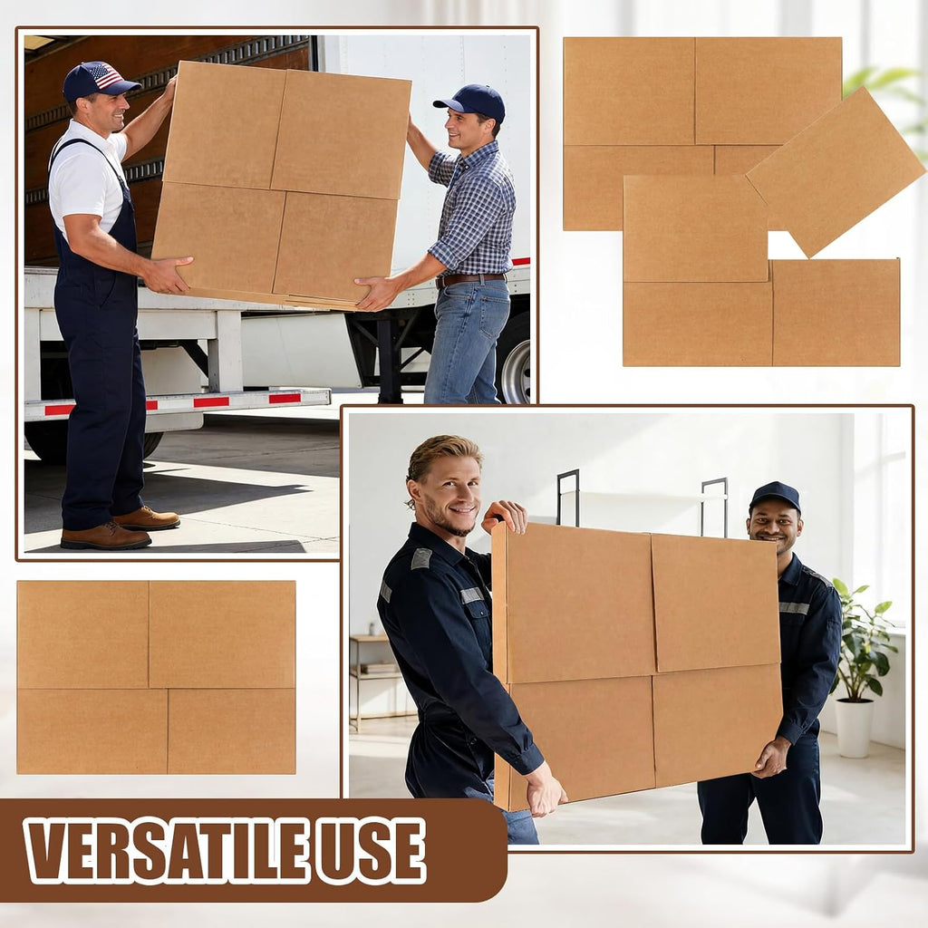 2 Sets 8 Pcs TV Picture Mirror Moving Boxes, 40" x 30" x 4"/60" x 40" x 4"