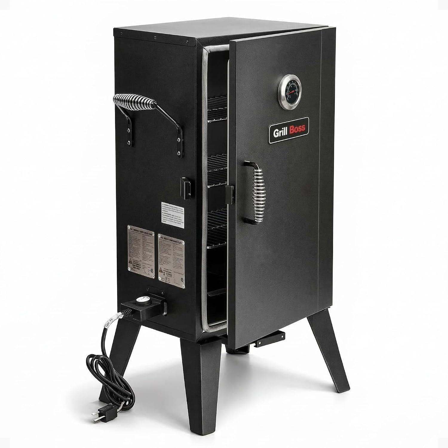Grill Boss Electric Pellet Smoker, Vertical BBQ with Digital Controls, Black