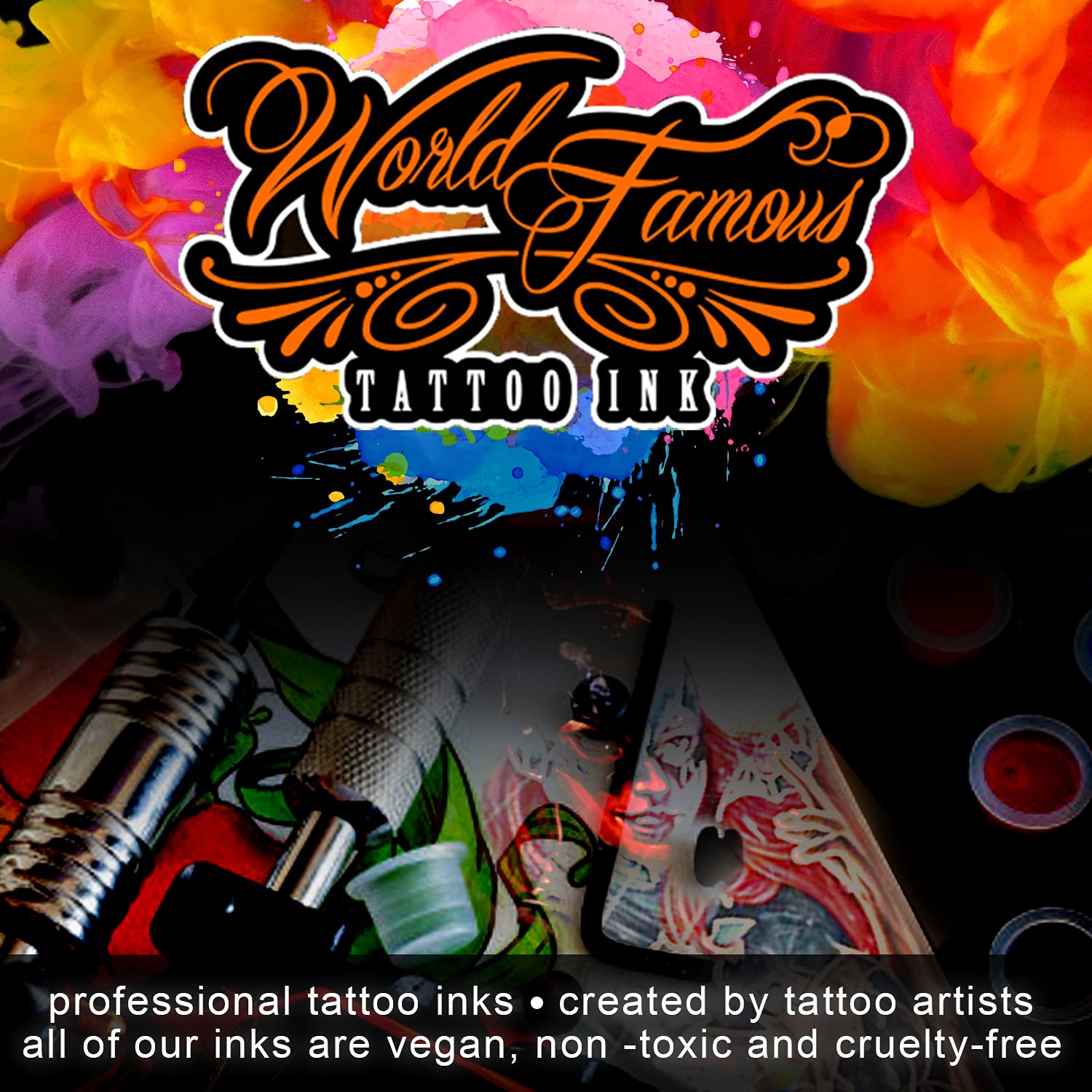 World Famous Grey Tattoo Ink, Vegan and Professional Ink, Made in USA, Thomas Carli Jarlier-Noire Wash, 1 oz