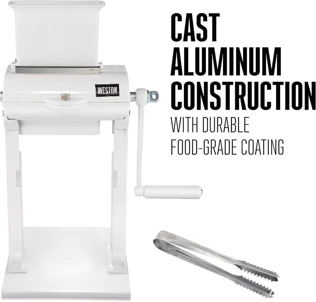 Meat Tenderizer Tool & Heavy Duty Cuber, Quick and Easy Manual Operation For Cuts Up To 4.5” Wide x .75” Thick