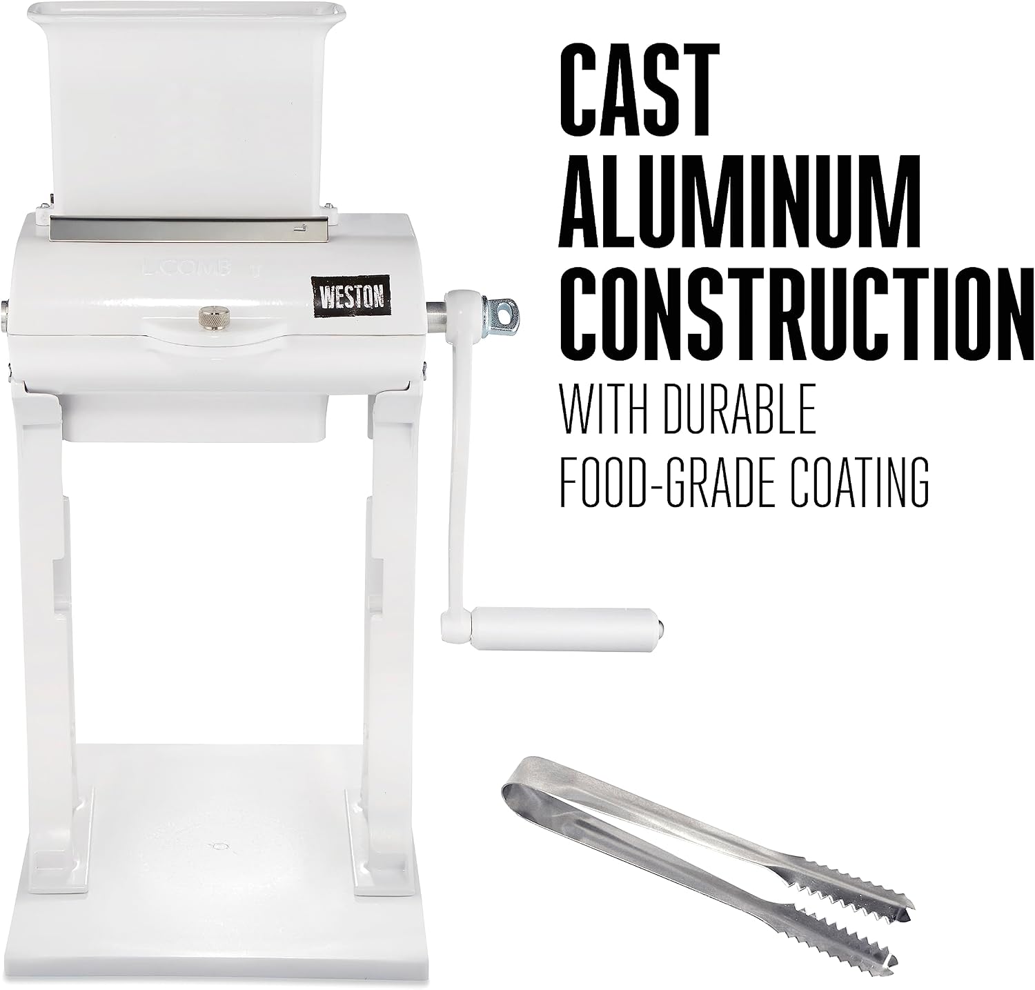 Meat Tenderizer Tool & Heavy Duty Cuber, Quick and Easy Manual Operation For Cuts Up To 4.5” Wide x .75” Thick