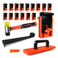 Laminate Flooring Tools,Pull Bar, Double-Faced Mallet,Tapping Block with Handle,Flooring Spacers,Professional