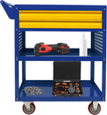5 Tray Rolling Tool Cart with Drawers, 400 LBS Capacity with 2 Drawers | Mechanic Tool Cart on Wheels, Heavy Duty