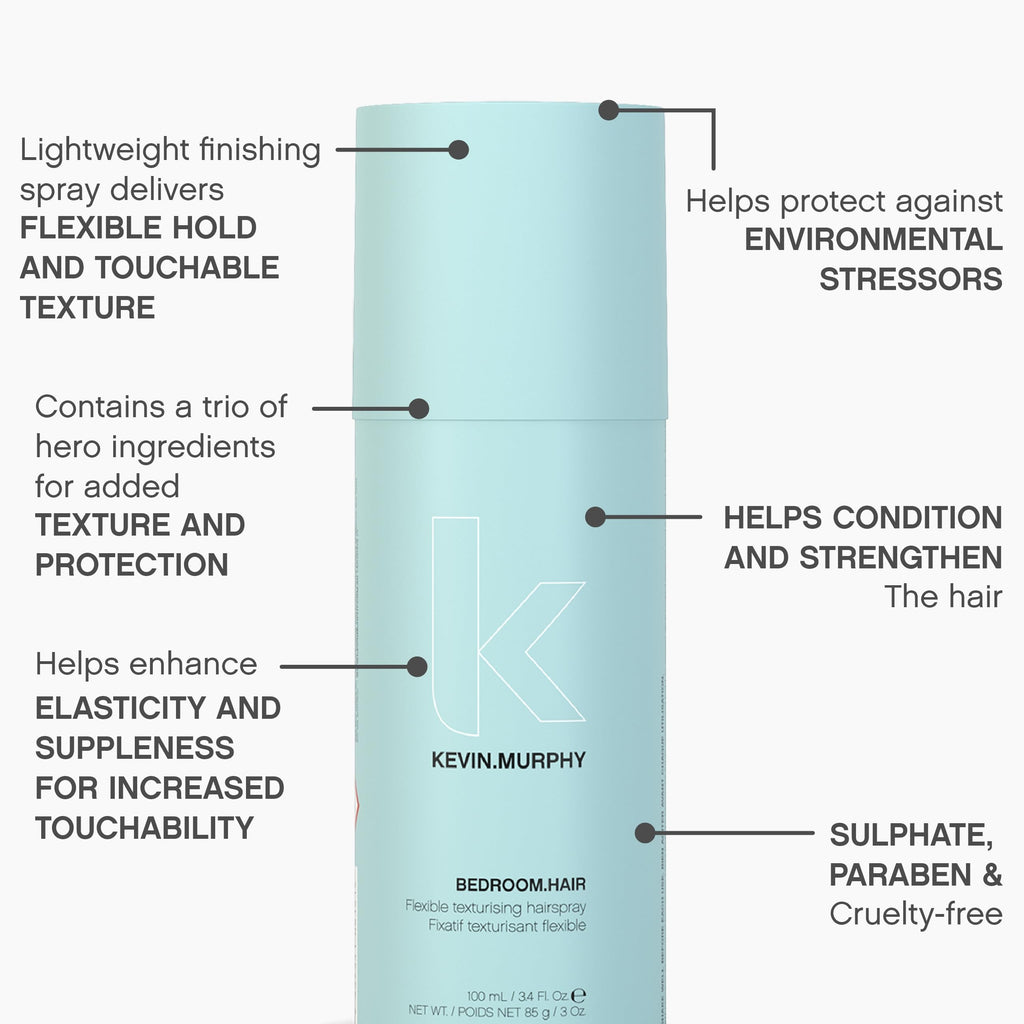 BEDROOM.HAIR Flexible Texturising Hair Spray, 3.4 fl oz