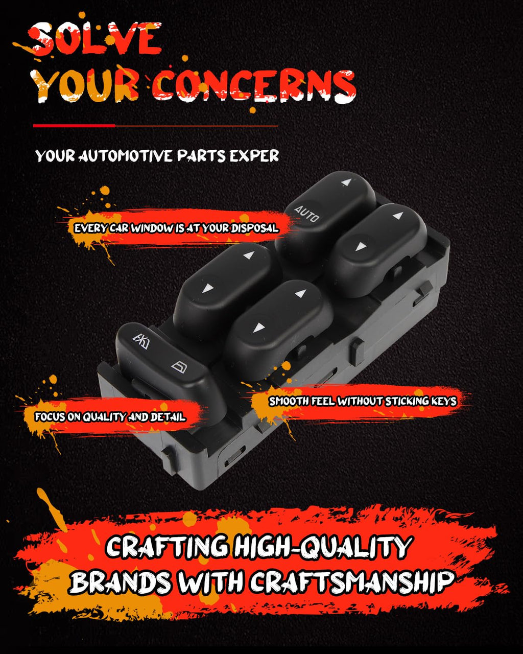 cciyu Driver Side Master Power Window Switch for Ford Explorer 2004-2005