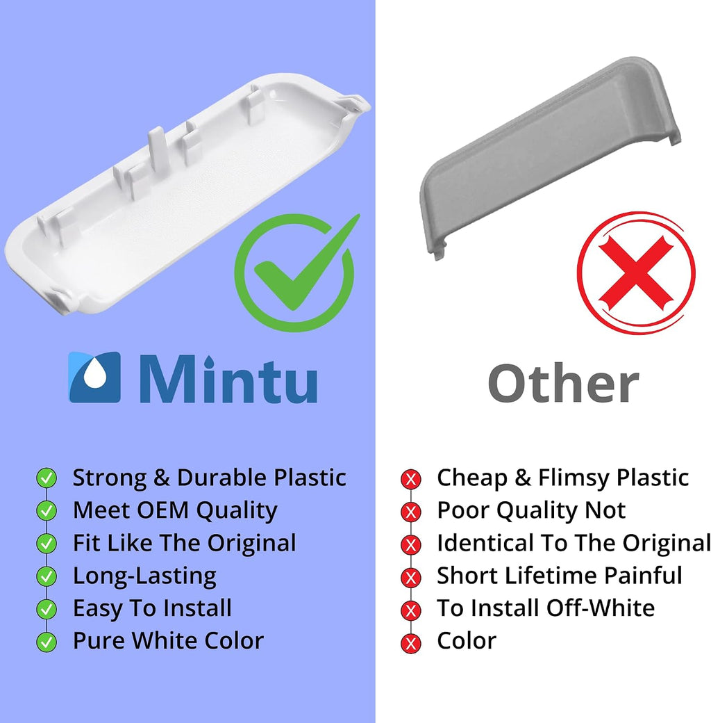 W10861225 W10714516 Dryer Door Handle - Compatible with Whirlpool Kenmore Maytag Amana Dryers - Replaces AP5999398 PS11731583 W10861225VP