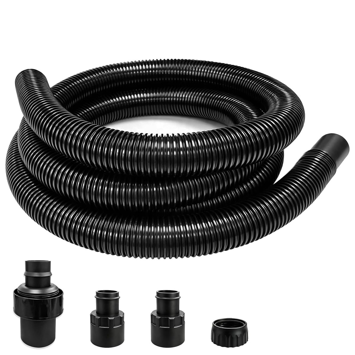 9062500 Vacuum Hose Replacement for Shop‑Vac,1.5 Inch x 12FT, 2-1/2" Inlets