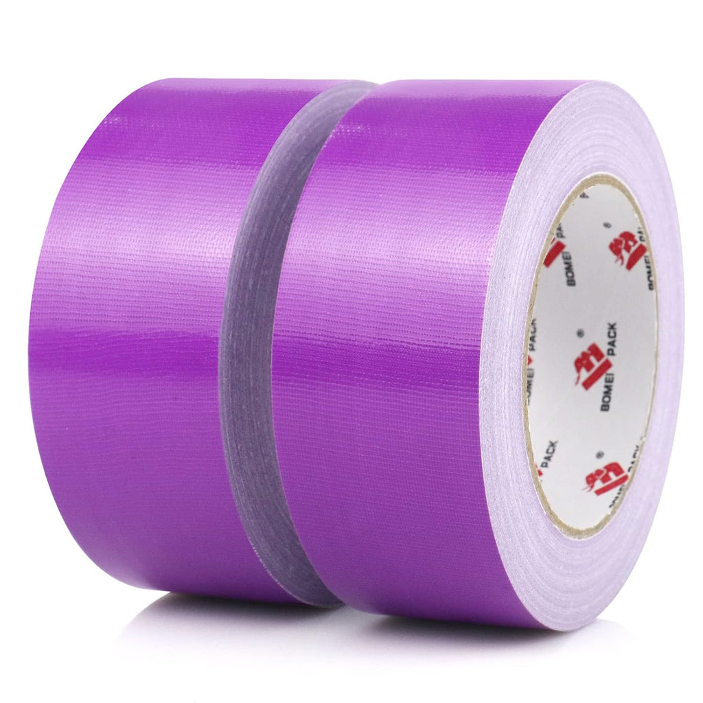 2 Pack Purple Duct Tape Heavy Duty,9 Mil Thickness,2 Inches x 30 Yards,Strong Industrial Strength,Flexible,No