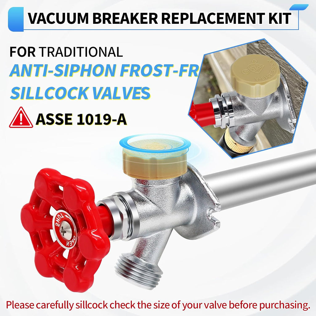 Outdoor Faucet Repair Kit, ASSE 1019-A Vacuum Breaker Outside Faucet Repair Kit, Hose Bib Spigot Repair Kit for