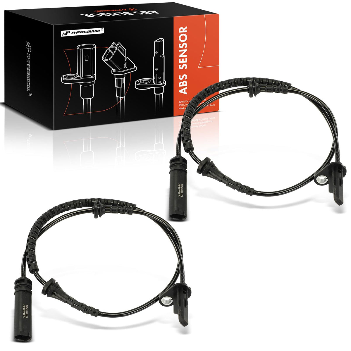 A-Premium Set of 2 Front ABS Wheel Speed Sensor Compatible with BMW & Mini