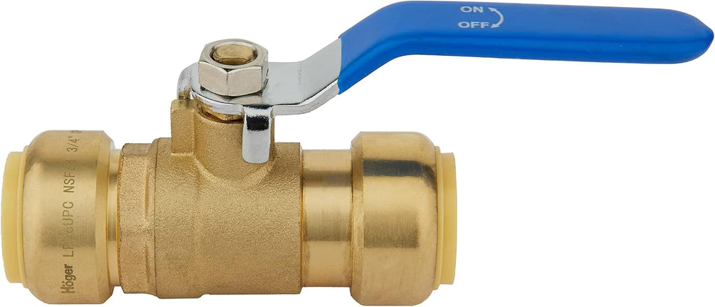 2Pcs EFIELD 1/2 Inch Push-Fit Full Port Ball Valve(PF-VALVE001-2)
