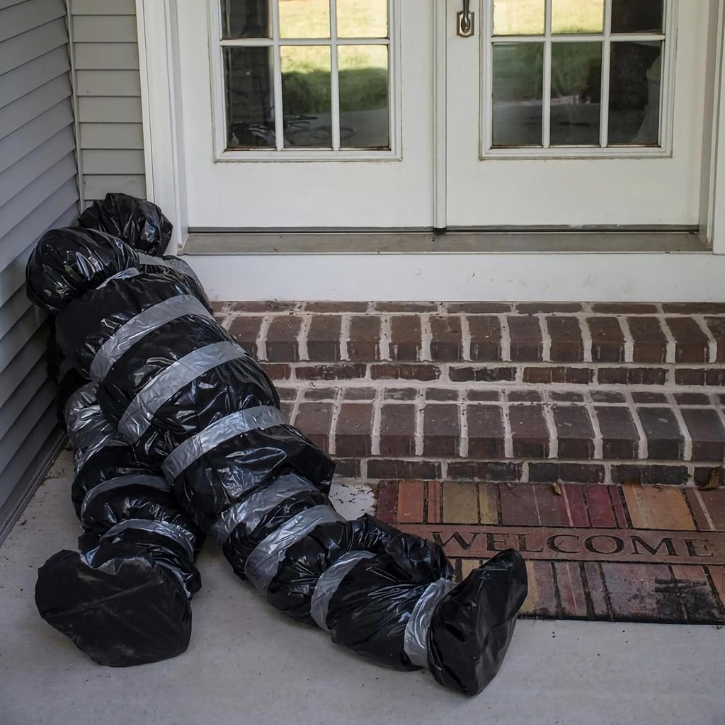 5ft Hanging Corpse Dead Victim Props Halloween Decorations Outdoor | Haunted Creepy House Halloween Decor, Scary
