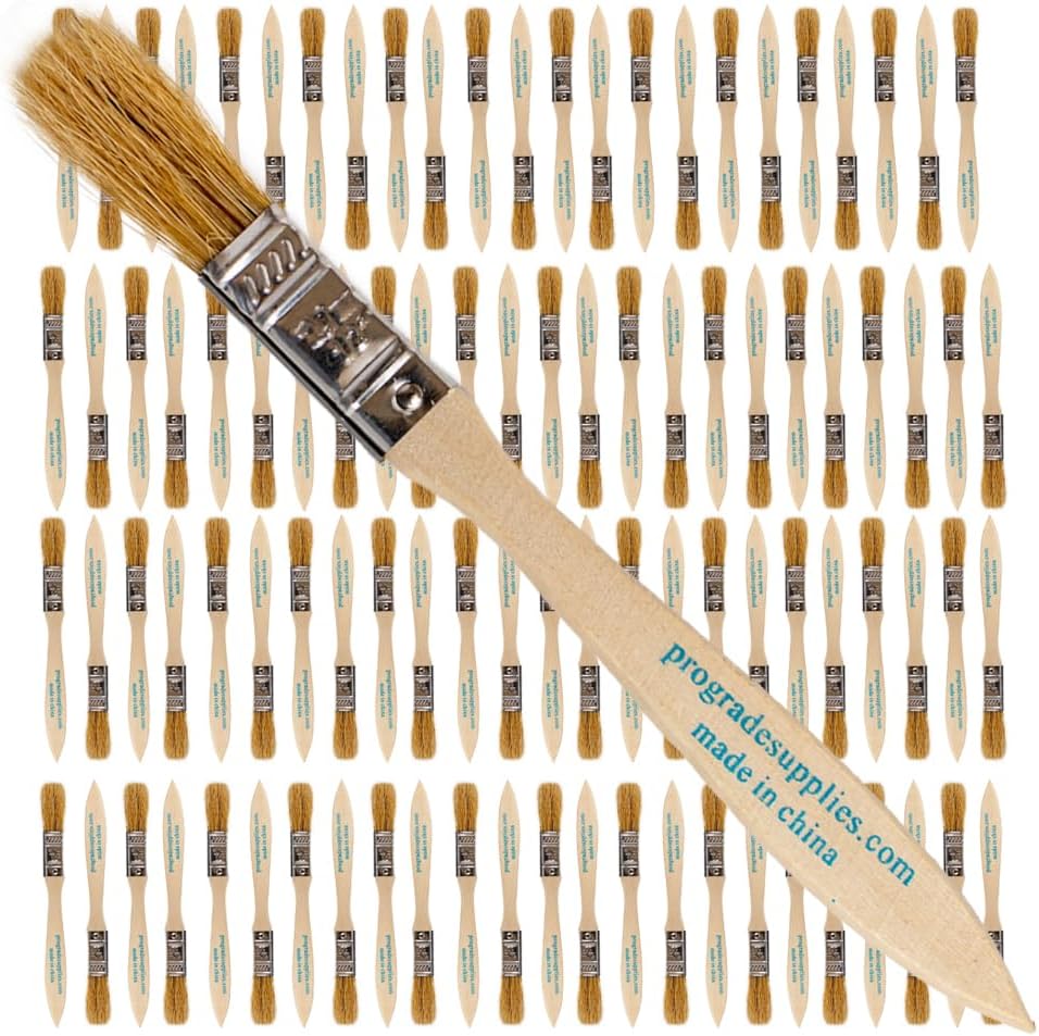 Chip Paint Brushes - 96 Ea 1/2 Inch Chip Paint Brush Light Brown