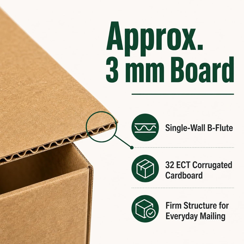 12x9x6 Brown Kraft Shipping Boxes for Small Business, 20 Pack