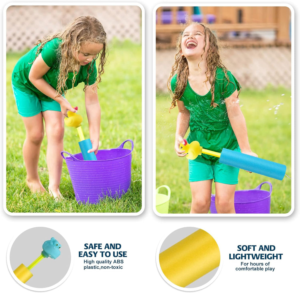Water Squirters for Kids, 6-Pack Water Guns for Toddlers Age 2-4, Durable Water Blasters