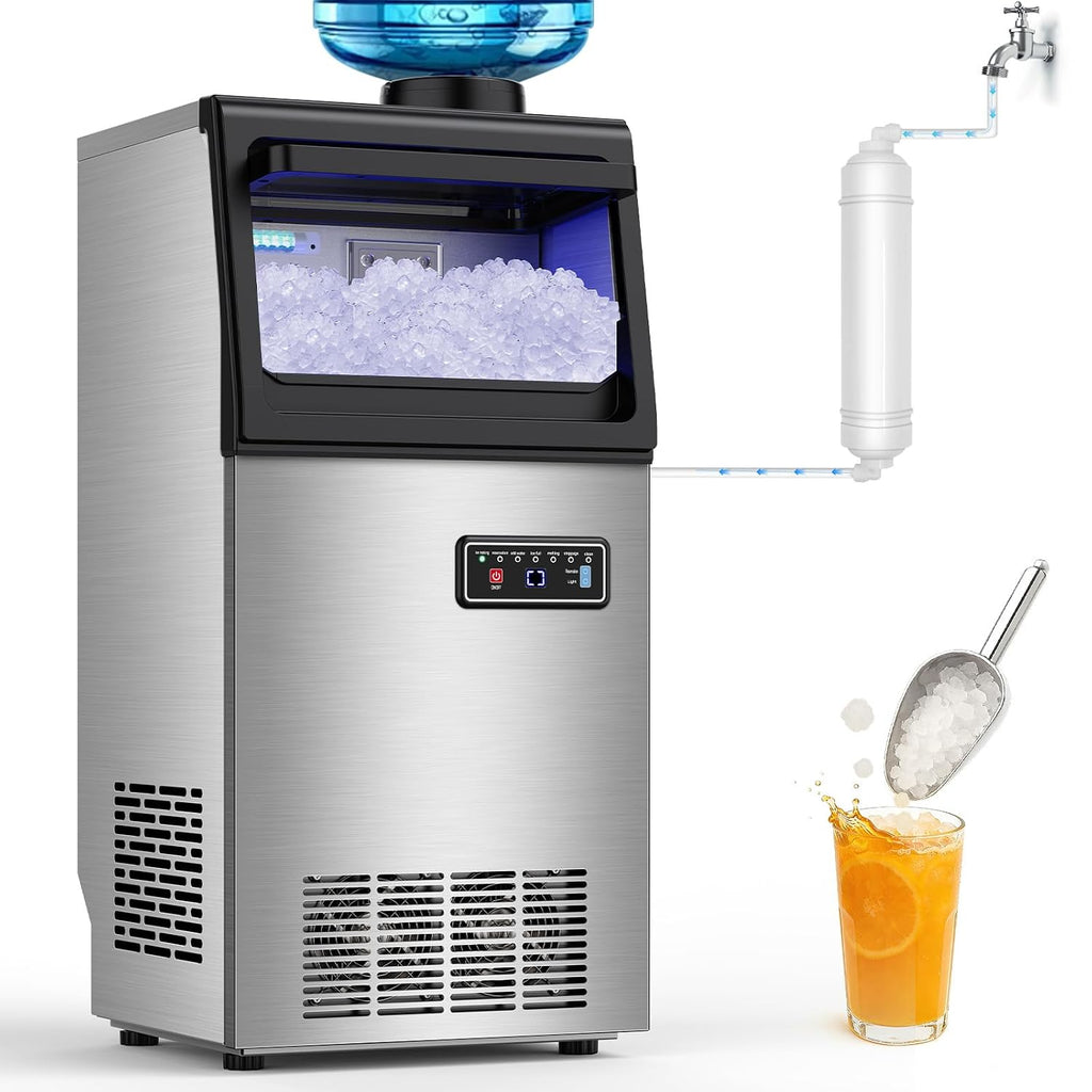Nugget Ice Maker Machine, 100LBS/24H, 25LBS Capacity