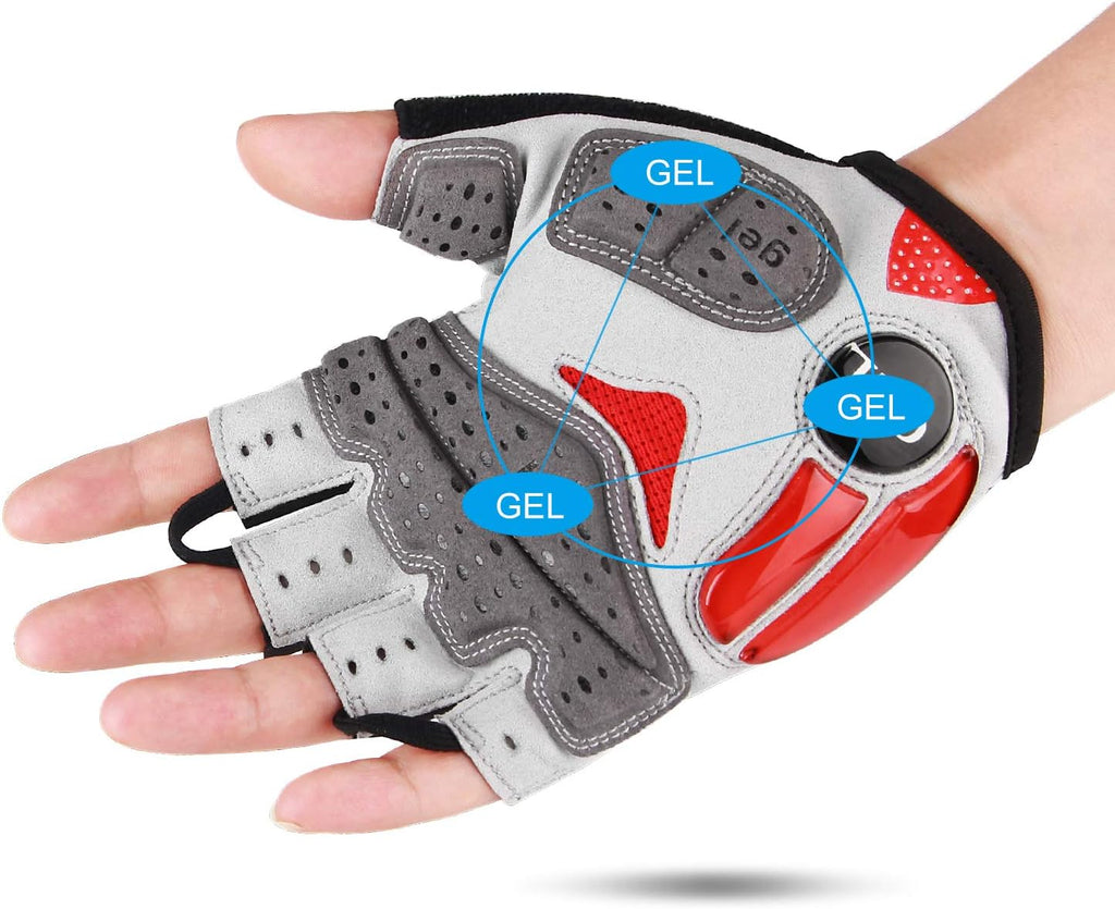 Cycling Gloves for Men Women - Breathable Gel Road Mountain Bike Gloves