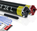 Pair of 2" Garage Door Torsion Springs Set with Non-Slip Winding Bars & Gloves, Precision Electrophoresis Black