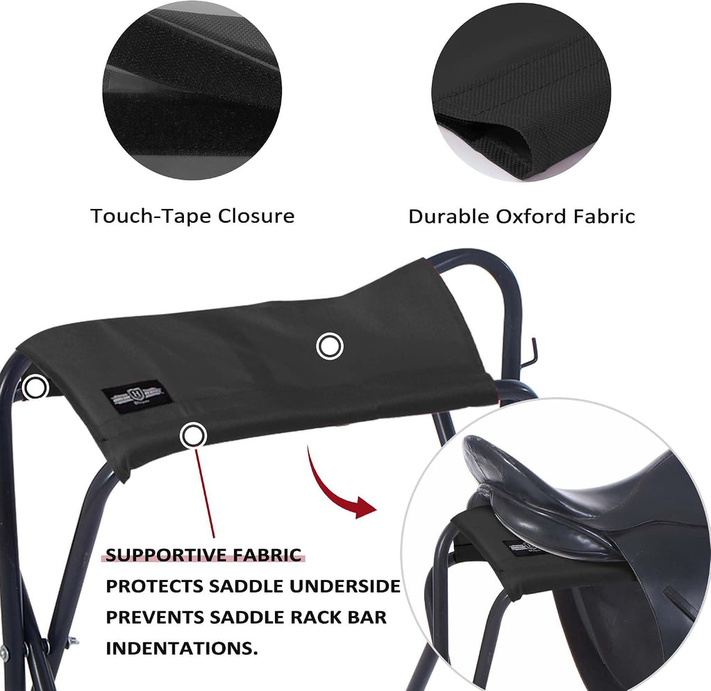 Freestanding Horse Saddle Rack, w/Supportive Fabric