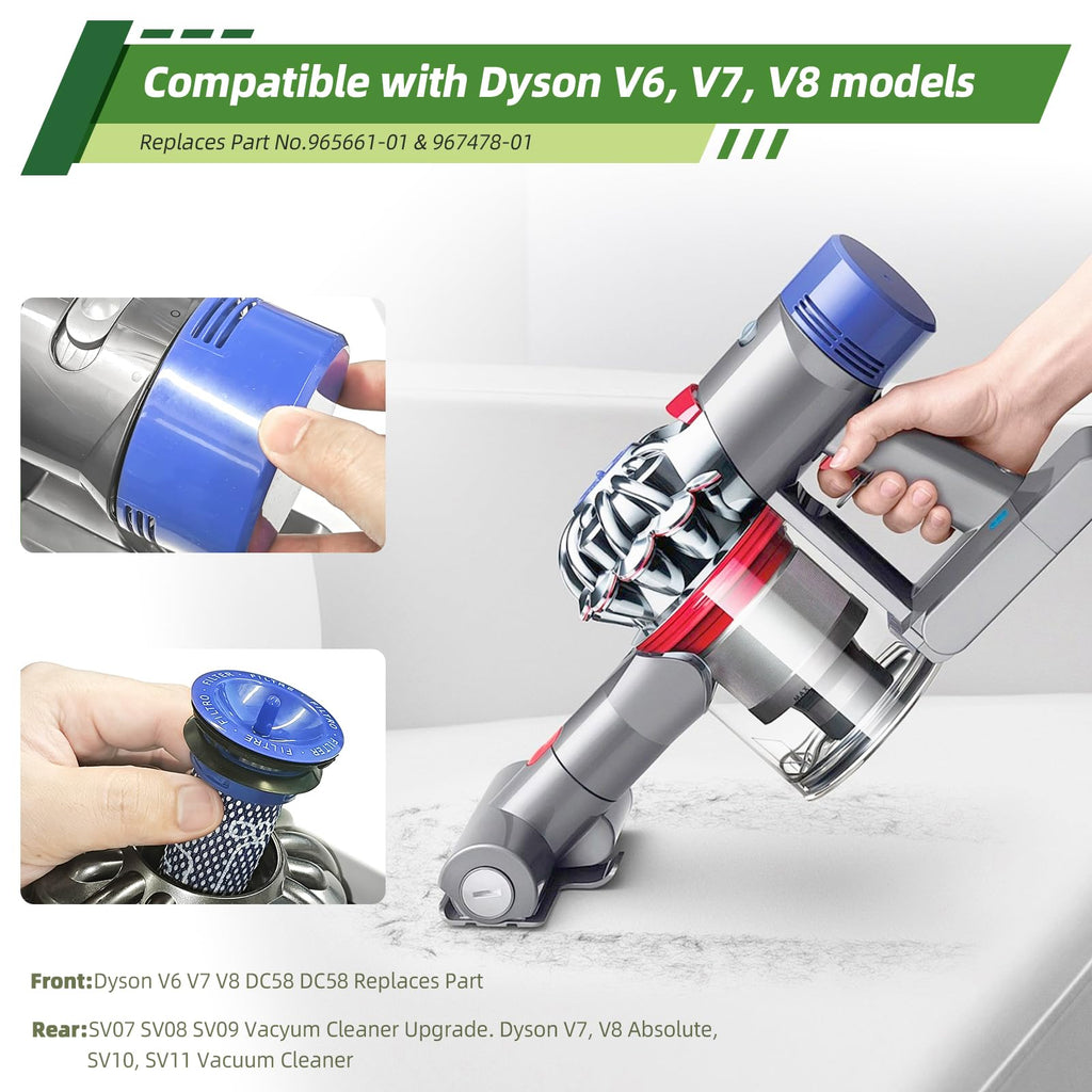 D-Baiwade-J 6 Pack Dyson Filter Replacement, Vacuum Filter
