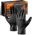 10 Mil Heavy Duty Mechanic Nitrile Gloves, Large Black 100 Count
