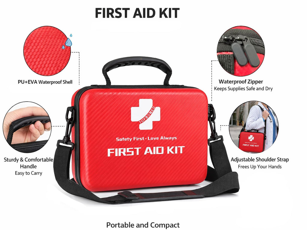 276 PCS Hard Shell Waterproof First Aid Kit