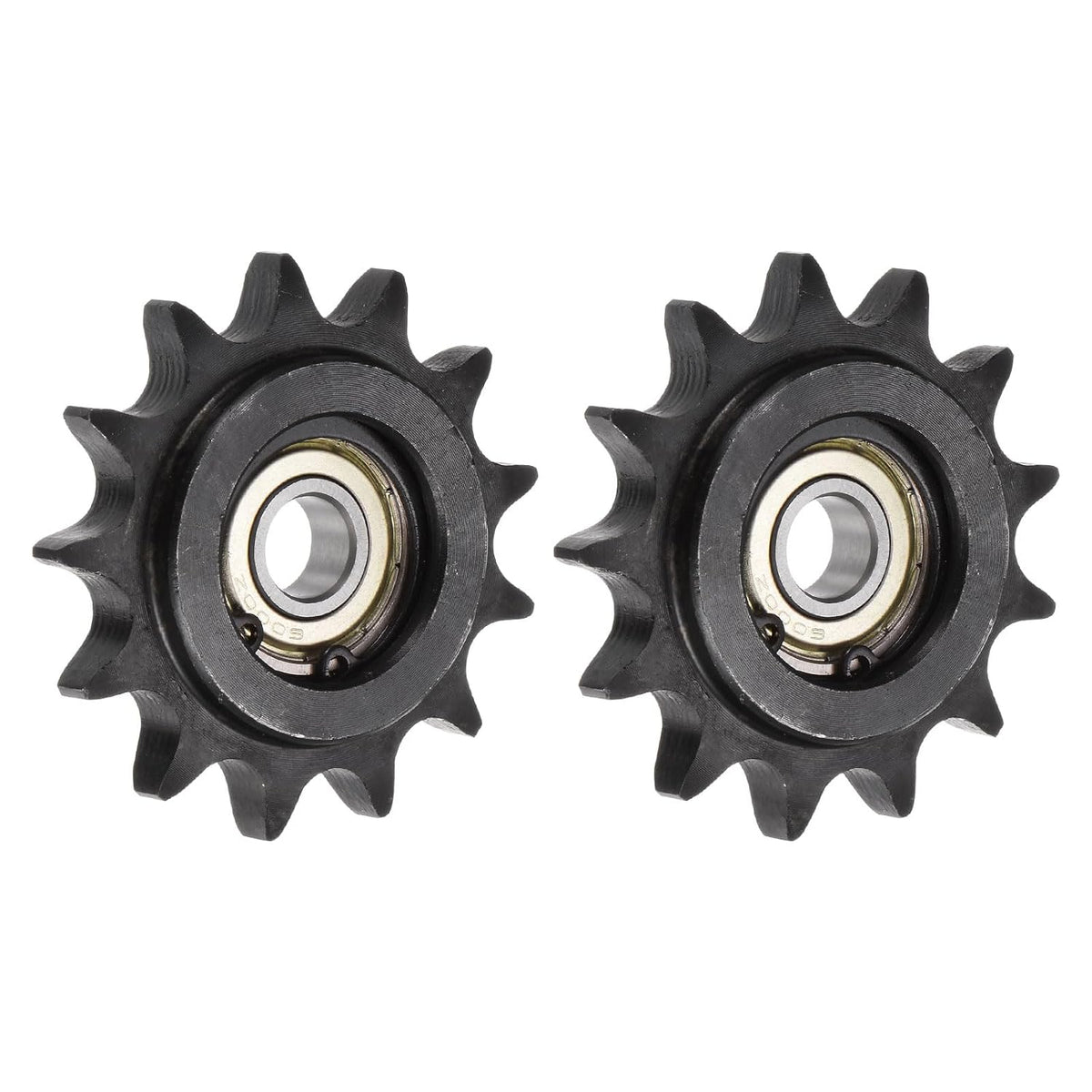 uxcell 2pcs DIN(ISO) 08B Roller Chain Idler Sprocket 10mm Bore 1/2" Pitch