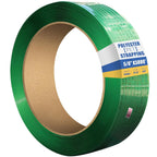 5/8" x.034 x3800ft Polyester (PET) Strapping Roll of 16"x6" Core Size 1450lbs Break Strength Green