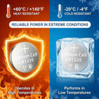 CR1220 Battery 40 Pack, CR1220 3V Lithium Battery
