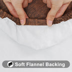 45"-56" Round Fitted Tablecloth, Waterproof Plastic Table Cover