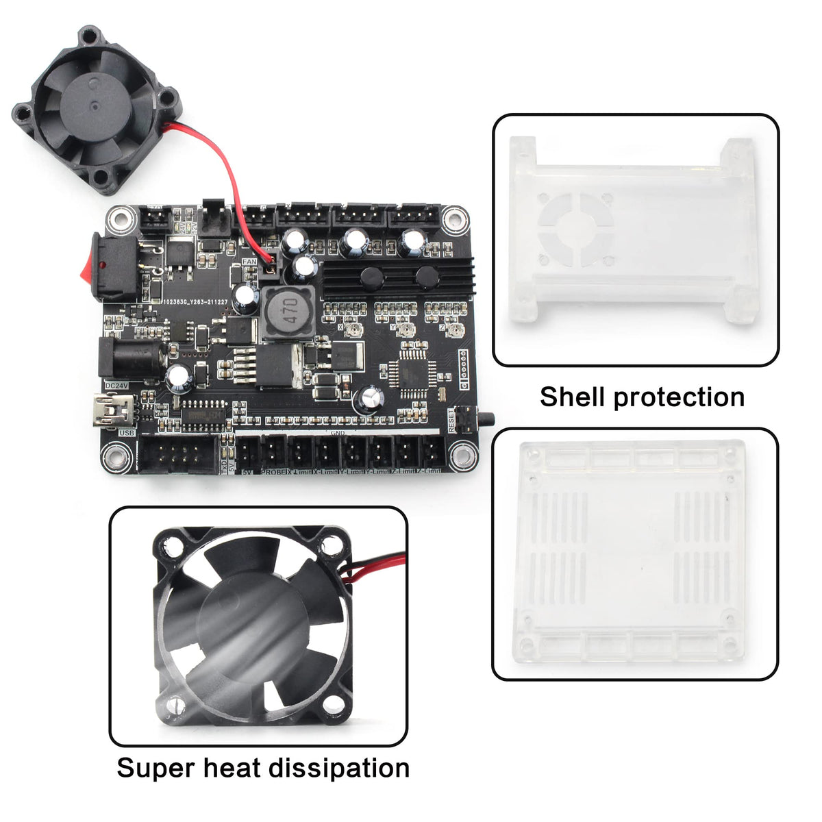 CNCTOPBAOS 3 Axis GRBL Control Board with Offline Controller for CNC Router